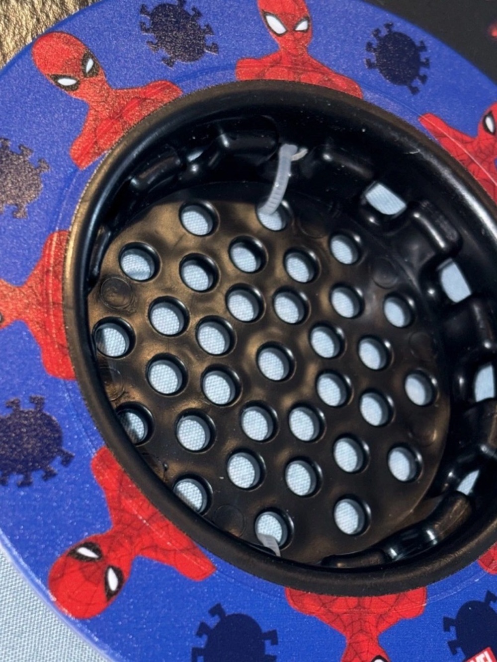 Marvel Spider-Man Black and Blue Sink Strainer NWT